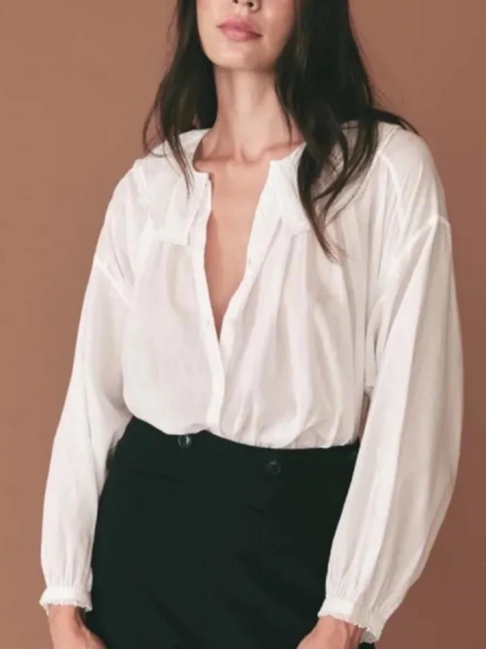 DÔEN Jana Blouse in salt